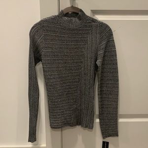NWT! INC - silver turtleneck sweater, size XS, in perfect condition